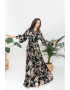 Muna Rochie maxi din amestec de matase cu imprimeu floral Wanderlust - Pled.ro