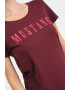 Mustang Tricou de bumbac cu decolteu rotund si logo - Pled.ro