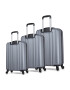 Myvalice Set trolere MV2892 Gri 57 x 33 x 24 cm & 66 x 43 x 28 cm & 76 x 49 x 32 cm - Pled.ro