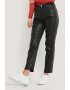 NA-KD Pantaloni crop cu aspect peliculizat - Pled.ro