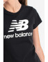 New Balance Tricou de bumbac cu imprimeu logo supradimensionat Essentials - Pled.ro