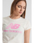 New Balance Tricou de bumbac cu imprimeu logo supradimensionat Essentials - Pled.ro