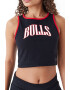 New Era Top crop cu imprimeu logo Chicago Bulls - Pled.ro