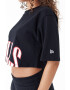 New Era Tricou crop cu imprimeu Chicago Bulls - Pled.ro