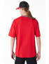 New Era Tricou cu decolteu in V si imprimeu logo Chicago Bulls Rosu Negru - Pled.ro