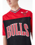 New Era Tricou cu decolteu in V si imprimeu logo Chicago Bulls Rosu Negru - Pled.ro