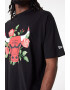 New Era Tricou supradimensionat unisex cu model grafic si floral Chicago Bulls - Pled.ro