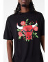 New Era Tricou supradimensionat unisex cu model grafic si floral Chicago Bulls - Pled.ro