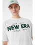 New Era Tricou unisex cu decolteu la baza gatului si broderie logo - Pled.ro