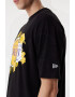 New Era Tricou unisex supradimensionat cu imprimeu grafic LA Lakers - Pled.ro