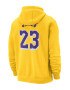 Nike Hanorac cu buzunar kangaroo pentru baschet Lakers - Pled.ro