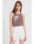 Nike Top crop cu decupaj pe partea din spate - Pled.ro