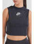 Nike Top crop cu imprimeu logo - Pled.ro