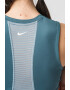 Nike Top crop cu tehnologie Dri-Fit si fenta cu fermoar pentru fitness Pro - Pled.ro