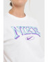 Nike Tricou crop cu imprimeu logo - Pled.ro