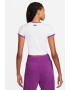 Nike Tricou crop cu imprimeu logo - Pled.ro