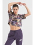 Nike Tricou crop cu model floral - Pled.ro