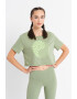 Nike Tricou crop cu tehnologie Dri-Fit pentru yoga - Pled.ro