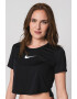 Nike Tricou crop cu terminatie asimetrica pentru fitness Dri-Fit - Pled.ro