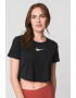 Nike Tricou crop cu terminatie asimetrica pentru fitness Dri-Fit - Pled.ro