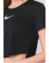 Nike Tricou crop cu terminatie asimetrica pentru fitness Dri-Fit - Pled.ro