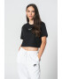 Nike Tricou crop de bumbac cu imprimeu logo - Pled.ro