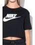 Nike Tricou crop de bumbac cu imprimeu logo Essentials - Pled.ro