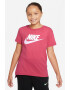 Nike Tricou cu imprimeu logo si terminatie asimetrica Basic Futura - Pled.ro