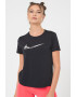 Nike Tricou cu tehnologie Dri-Fit si imprimeu logo pentru alergare Swoosh - Pled.ro