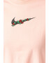 Nike Tricou lejer de bumbac cu broderie florala pe piept - Pled.ro