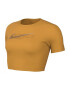 Nike Tricou w nsw tee slim crp swoosh DN5798-738 Femei Galben - Pled.ro