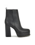 NINE WEST Botine de piele ecologica cu toc masiv Lorain - Pled.ro