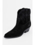 NINE WEST Botine western de piele intoarsa Texen - Pled.ro