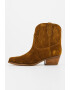 NINE WEST Botine western de piele intoarsa Texen - Pled.ro