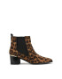 NINE WEST Ghete de piele intoarsa ecologica cu animal print Taye - Pled.ro