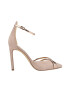 NINE WEST Pantofi cu bareta pe glezna toc stiletto si garnituri contrastante Taunt - Pled.ro