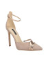 NINE WEST Pantofi cu bareta pe glezna toc stiletto si garnituri contrastante Taunt - Pled.ro