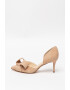 NINE WEST Pantofi d'Orsay din piele intoarsa cu varf ascutit si aplicatie cu funda McFally - Pled.ro