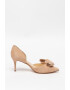 NINE WEST Pantofi d'Orsay din piele intoarsa cu varf ascutit si aplicatie cu funda McFally - Pled.ro