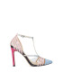 NINE WEST Pantofi de piele ecologica cu toc inalt si bareta in T Terry - Pled.ro