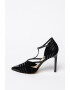 NINE WEST Pantofi din material terry cu insertii de piele si bareta in forma de T - Pled.ro