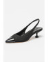 NINE WEST Pantofi slingback cu varf ascutit si toc kitten Work It - Pled.ro