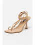 NINE WEST Sandale de piele ecologica cu bareta infasurabila Yippie - Pled.ro