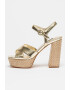 NINE WEST Sandale din piele ecologica cu toc masiv Vallen - Pled.ro