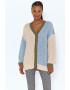 Noisy May Cardigan tricotat gros si model colorblock - Pled.ro