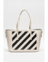 OFF-WHITE Geanta shopper de piele cu logo - Pled.ro