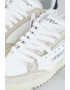 OFF-WHITE Pantofi sport din piele cu garnituri din piele intoarsa si material textil - Pled.ro