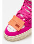 OFF-WHITE Pantofi sport inalti cu insertii de piele - Pled.ro