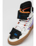 OFF-WHITE Pantofi sport inalti de piele si piele intoarsa - Pled.ro