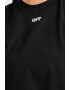 OFF-WHITE Tricou crop cu striatii Off Stamp - Pled.ro